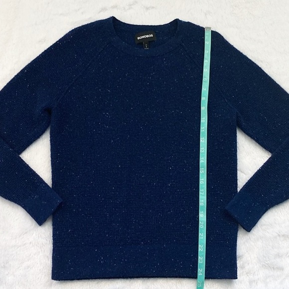 Bonobos Donegal Blue Cashmere Sweater, Size Slim Medium - Picture 3 of 6